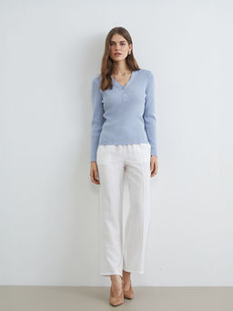 Beli Lastikli Geni? Pa?a Kad?n Pantolon