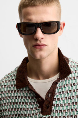 JACQUARD KNIT POLO SHIRT - Zara фото 7