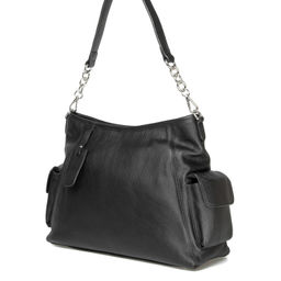 SJ7651 black, Женская кожаная сумка, Barcelo Biagi