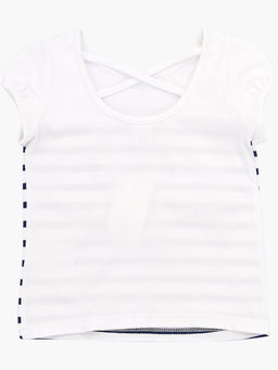 Футболка для девочки UD 0737 белый - Mini maxi фото 6