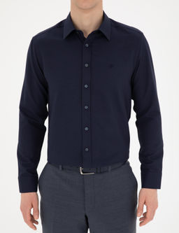 Lacivert Slim Fit Arm_rl_ Uzun Kollu G_mlek