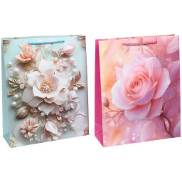 Пакет подарочный "Королевство цветов" 26*32*10 см