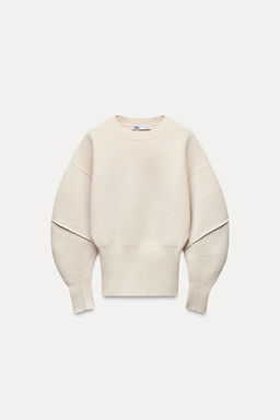 PLAIN KNIT SWEATER WITH FITTED HEM - Zara фото 5