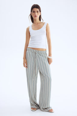 Pantal?n de sarga con cord?n de ajuste - H&m фото 10