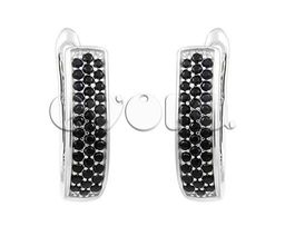 Серьги из серебра куб.циркон., МЦВ984ч