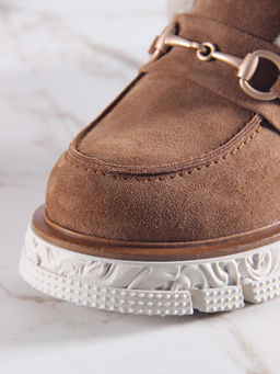 Ботинки 307. PODYUM141 be.светло коричневый замша/Шерсть