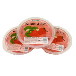 Набор (3 шт.) Фруктовое желе со вкусом клубники Кинго (Kingo) Cocon, Малайзия, 420 г*3шт. Акция