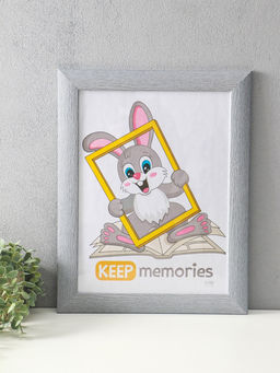 Фоторамка для фото 30×40 см Keep memories Luxe Elegance, пластик, серо-голубой, (пластиковый экран)