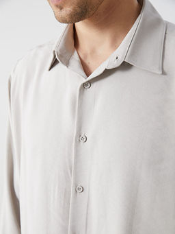 Rahat Kal?p Uzun Kollu Gabardin Erkek G?mlek