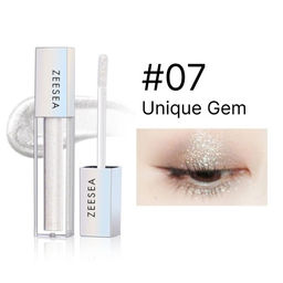 Тени для век Zeesea Glitter Liquid 07 кремовые с блестками 2.8 г  фото 3