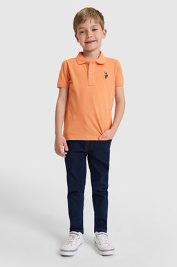Erkek _ocuk Turuncu Polo Yaka Basic Ti__rt - U.s. polo assn фото 4