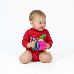 Полукомбинезон ясельный красный гномы ПК-1511 (62, 40)