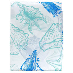 Штора для ванной полиэстер 170х180см Блеск Ракушки крупные, 10 колец, в пакете (Китай) - Домашняя мода фото 2