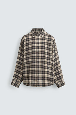 RELAXED FIT CHECK SHIRT - Zara фото 7