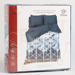 Постельное бельё Этель 2 сп Горные вершины 175*215 см, 200*220 см, 70*70 см -2 шт, 100% хл, бязь  фото 11