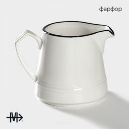 Молочник фарфоровый Морской бриз, 250 мл, цвет белый - Magistro фото 6