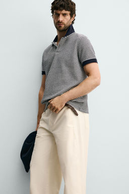 POLO REGULAR FIT ESTRUCTURA RAYAS / rayas - Zara фото 6