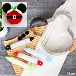 Кондитерский набор форма для бисквита Мышка 20 см + карандаш для декорирования / JH-142/SH-1525 /уп / ПРОМО АКЦИЯ