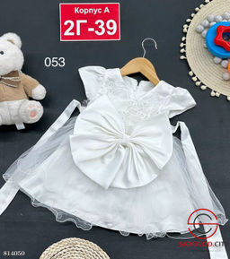 Платье для девочки с бантом