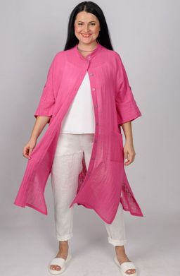 Рубашка-туника 091Л фуксия