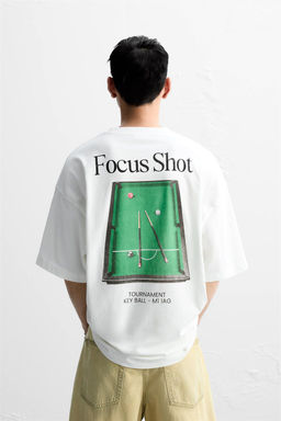 CONTRAST PRINTED T-SHIRT - Zara фото 3