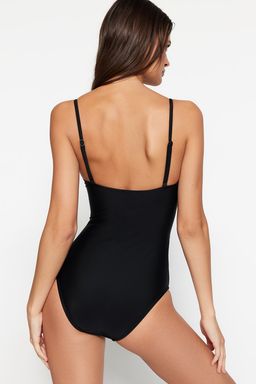 TRENDYOLMILLA Siyah Kemerli Straplez Regular Mayo TBESS21MA0134 фото 15