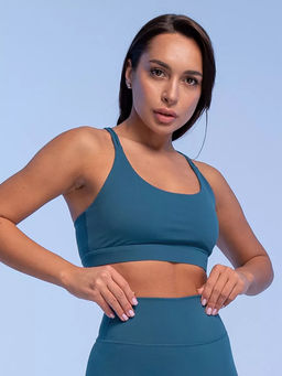 PELICAN, майка (модель топ) спортивная женская, Морская волна  фото 2