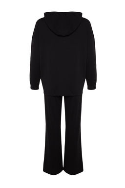Siyah Kedi Bask?l? Sweatshirt-Pantolon Orme Pijama Tak?m? THMAW24PT00044 - Trendyolmilla фото 8