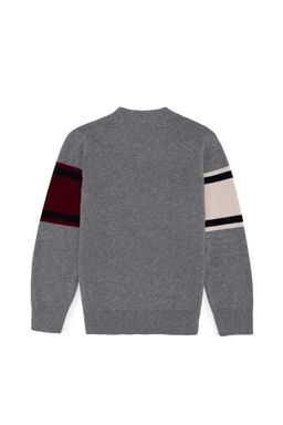 Серый кардиган из меланжевого трикотажа для мальчика - U.s. polo assn фото 7