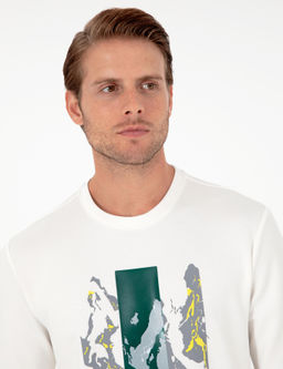 Ekru Regular Fit Sweatshirt