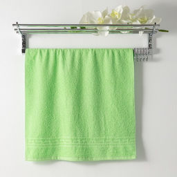 Цена за 10 шт. Полотенце Ocean 30х50 см (фас 10шт) зелёный, хлопок 100%, 360 г/м2