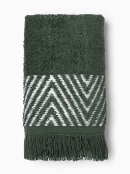 Полотенце махровое LoveLife «Танами» 70×130 см, зелёное, 100% хлопок, 430 г/м²