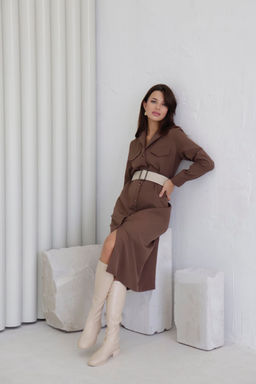 Платье-рубашка с английским воротником - Martichelli фото 113