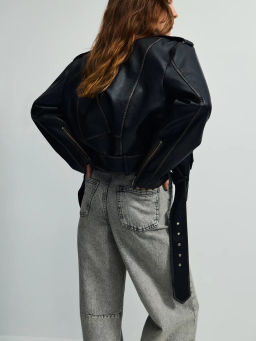 Джинсы wide leg с высокой посадкой / Zarina  фото 2