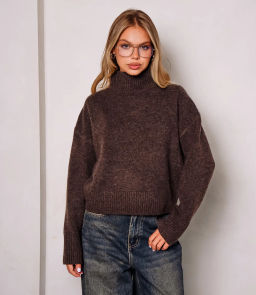 Свитер #ОКТ125001, шоколадный
