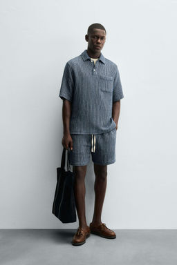 TEXTURED POLO SHIRT