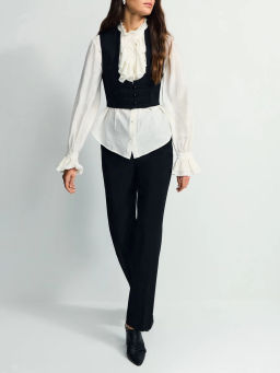 Зауженные брюки с хлопком в составе / Zarina