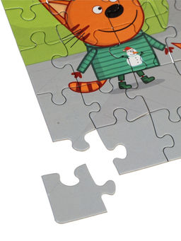 Цена за 2 шт. Пазл «Три кота. Зимние каникулы», 60 элементов