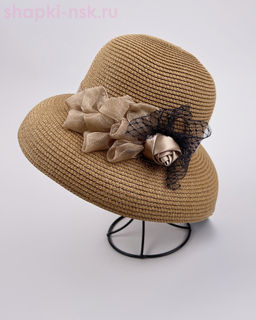 Ш55 роза Шляпа женская (56-58)
