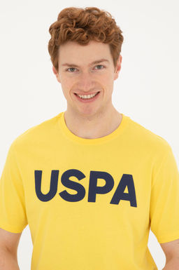 Мужская желтая базовая футболка Неожиданная скидка в корзине - U.s. polo assn фото 2