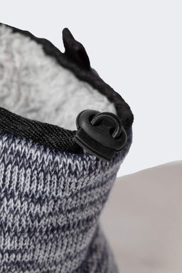 Мужские домашние тапочки на плоской подошве - Defacto фото 5