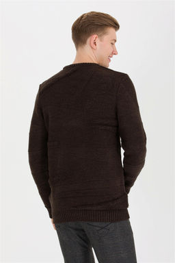 U. S. Polo Assn Мужской вязаный свитер кокосового цвета с круглым вырезом - U.s. polo assn фото 11