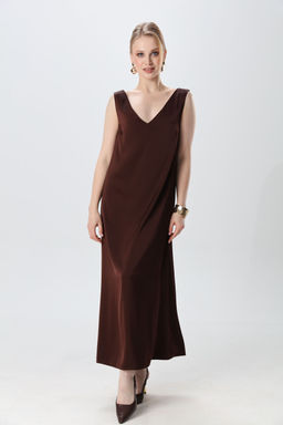 Платье NIKVA н1014-5 шоколад  фото 6