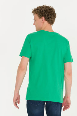 Erkek Ye_il Bisiklet Yaka Ti__rt