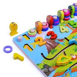 Игра развивающая Динопарк с доской для рисования и рыбалкой - Щепочка фото 5