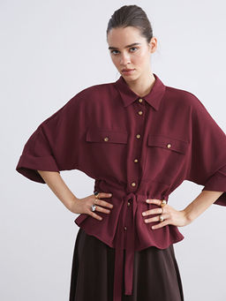 Ba?lamal? Oversize Kad?n G?mlek