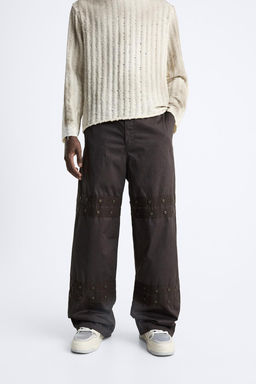 TROUSERS WITH CONTRAST STRIPES - Zara фото 2