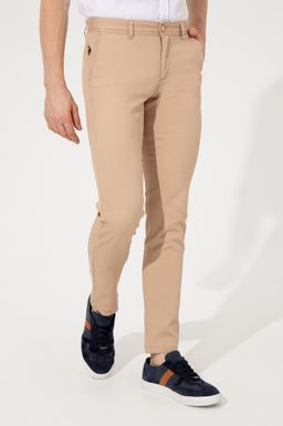 U. S. Polo Assn Мужские брюки песочного цвета из парусины - U.s. polo assn фото 2