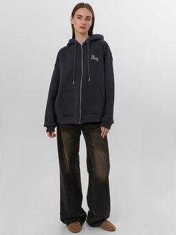 Толстовка женская серая с надписью The muse era - Mark formelle фото 3