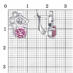 СЕРЬГИ 34815454Пл2 - Красная пресня фото 2